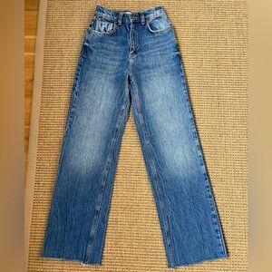 Free People Medium Wash Straight Jeans Size 24